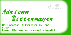 adrienn mittermayer business card